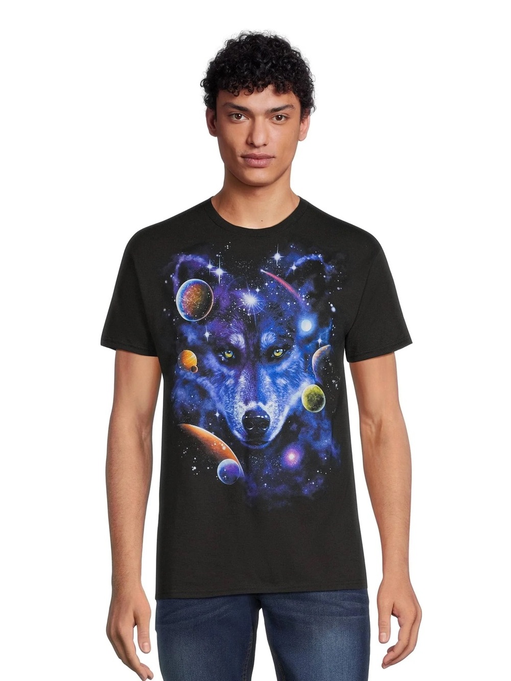 DOM Space Wolf Tee sz M